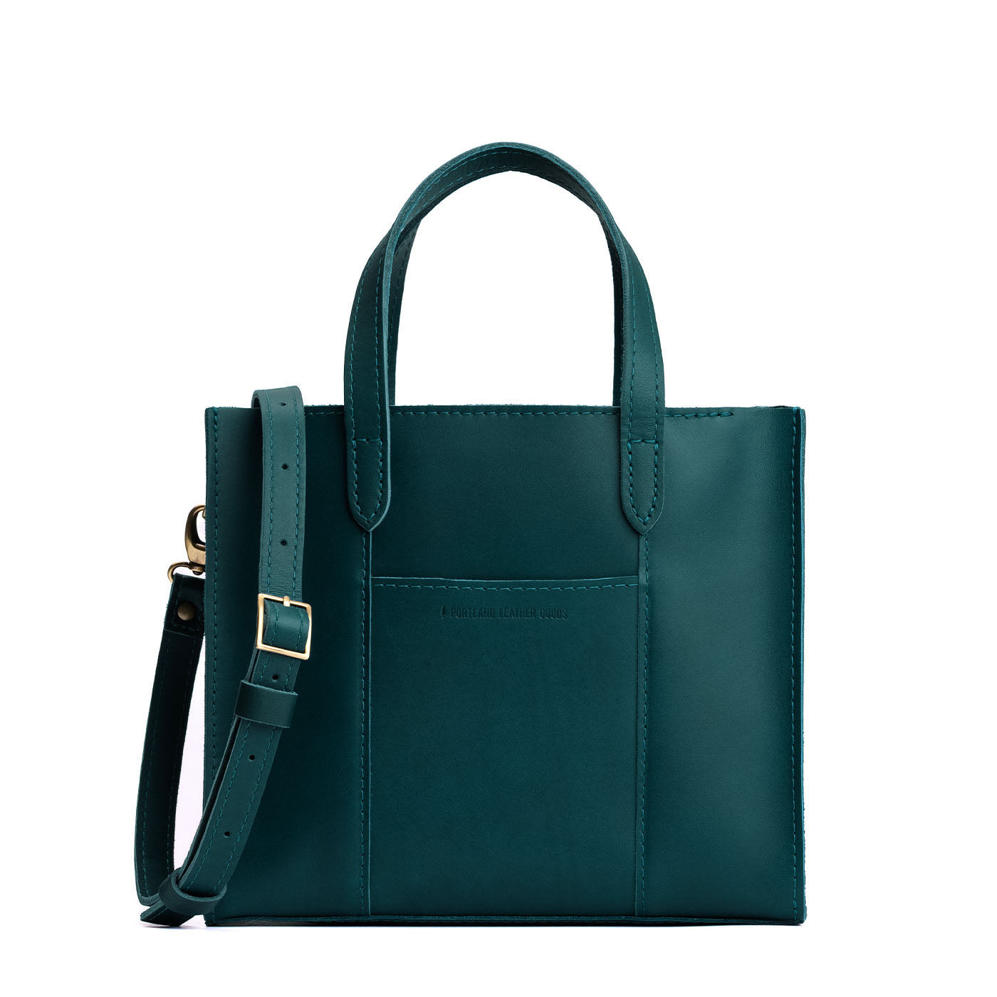 Harbor*Zipper | Structured mid-size tote bag with overlapping panels and crossbody strap