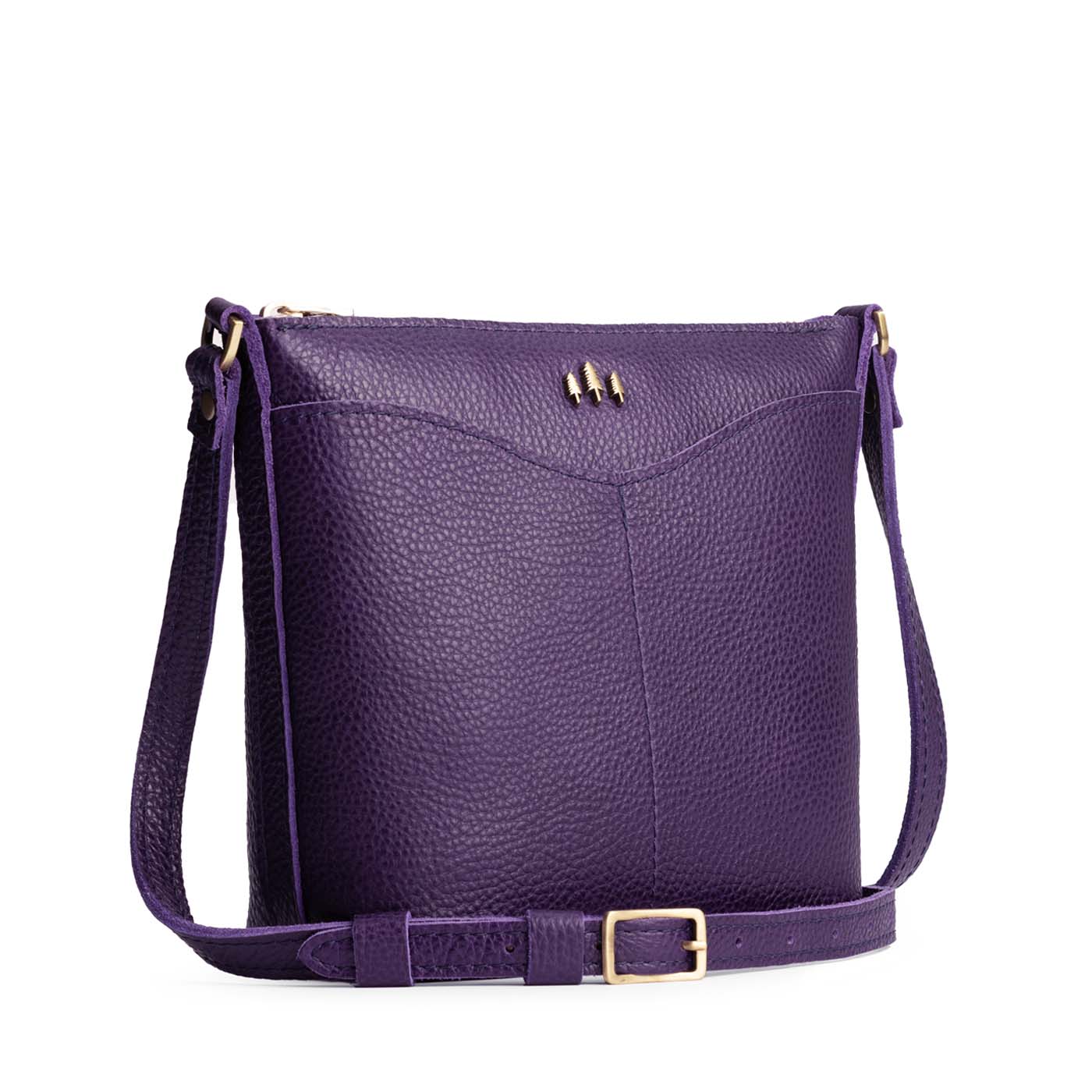 Empire | Rectangular side bag with curved front pocket and metal tree shaped badge