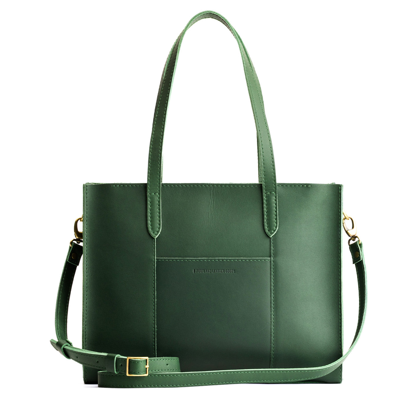 Aruba*East/West | Structured wide tote bag with overlapping panels and crossbody strap