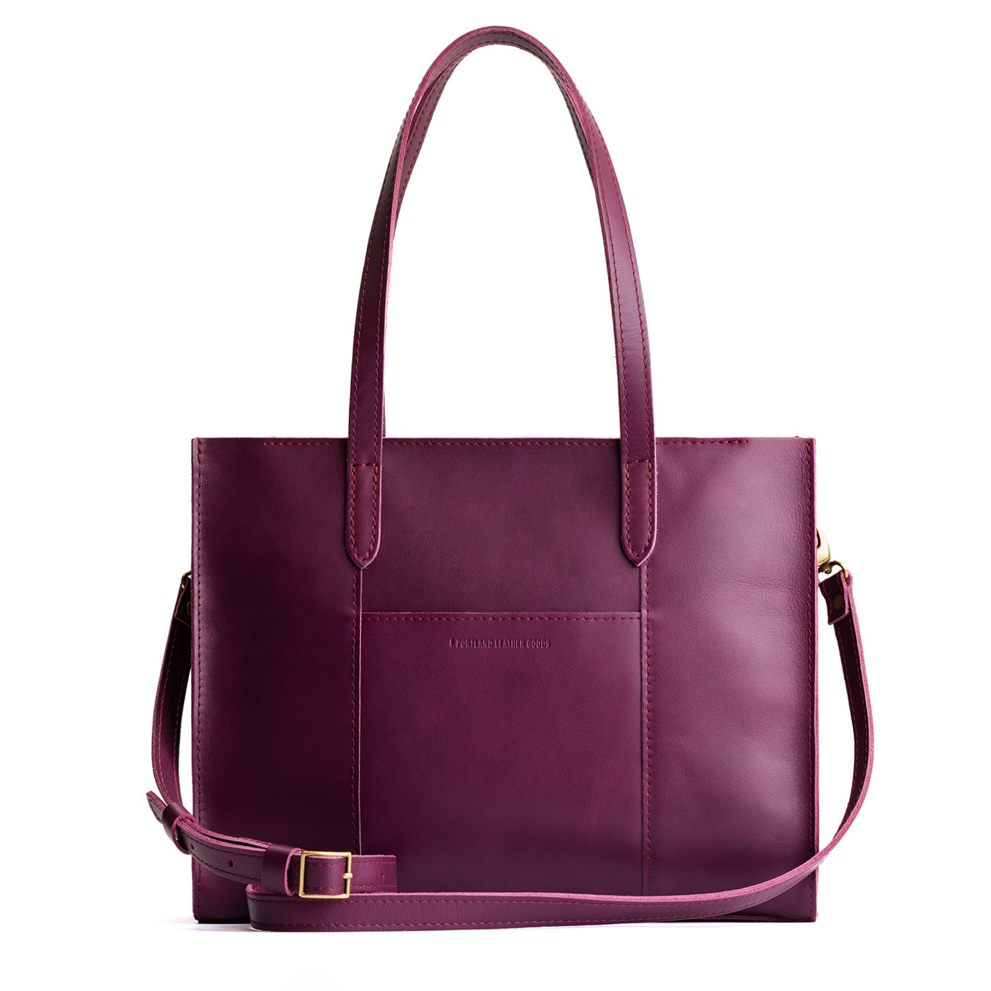 Lollipop*East/West | Structured wide tote bag with overlapping panels and crossbody strap