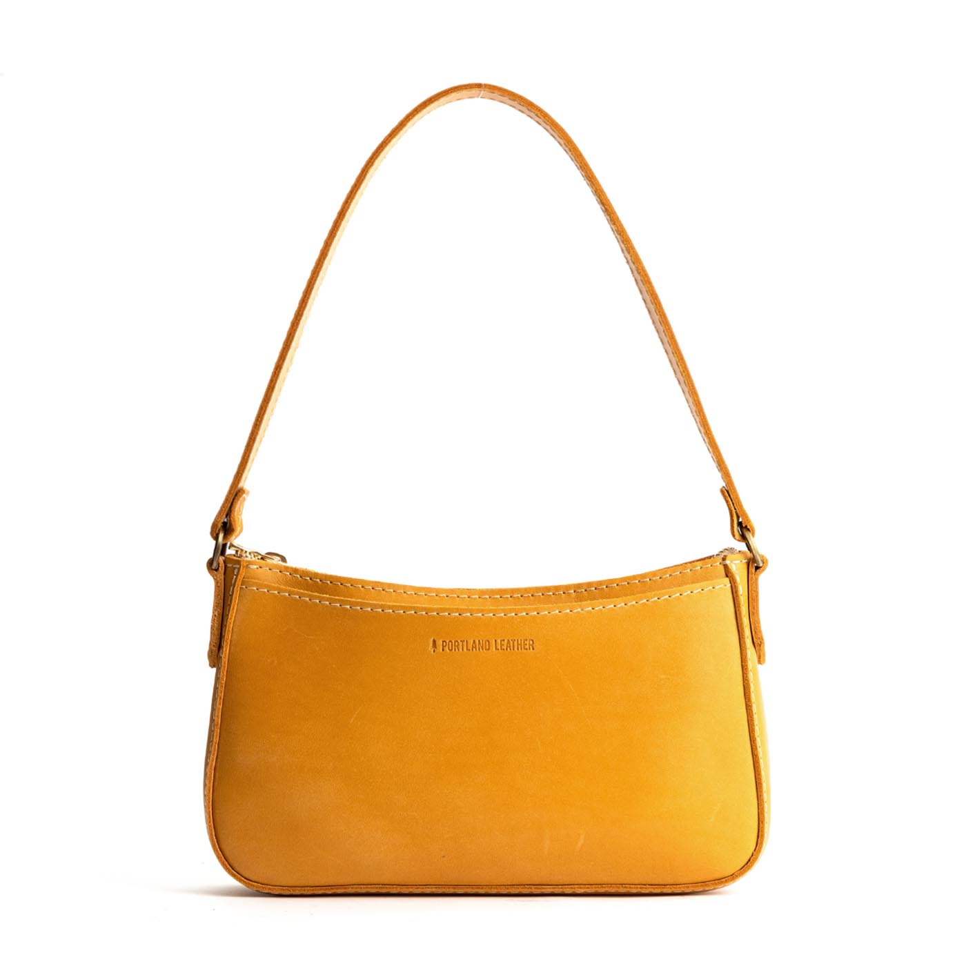 Sunflower | Petite bean shaped shoulder bag with a zipper closure