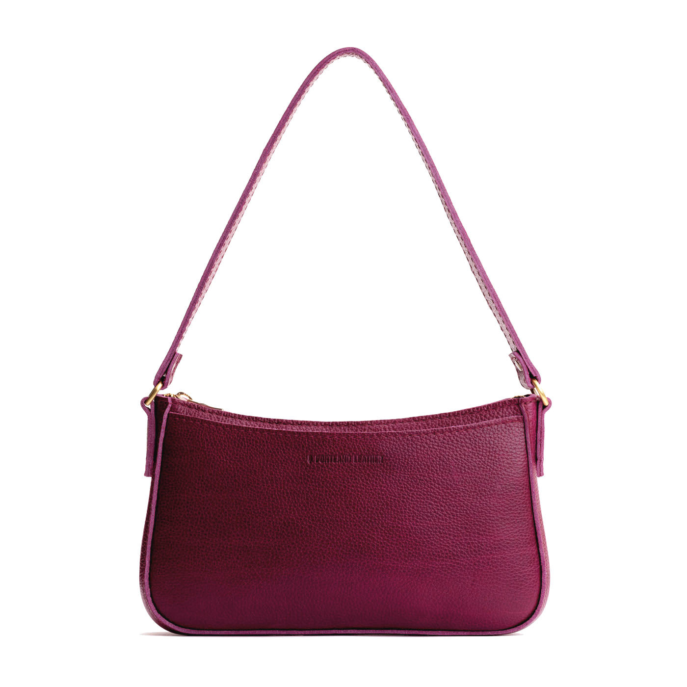 Orchid | Petite bean shaped shoulder bag with a zipper closure
