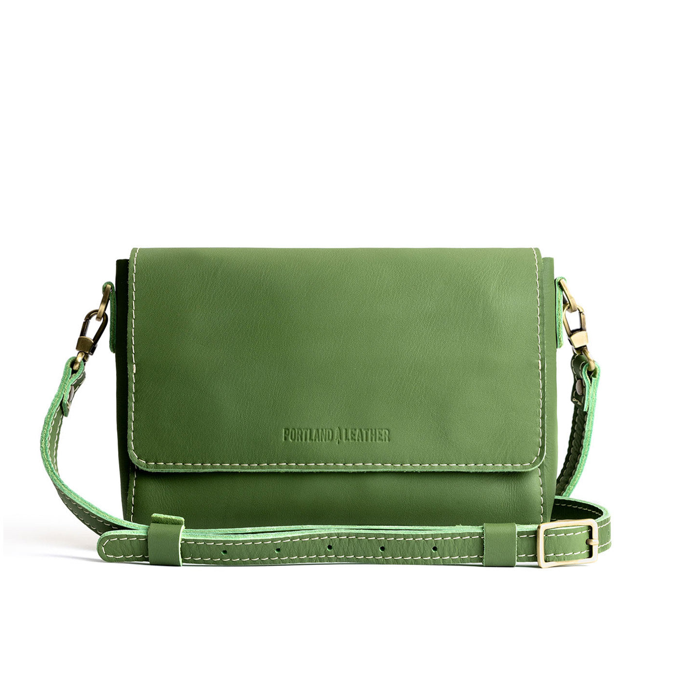 Matcha*Medium | Leather Crossbody Bag with Magnetic Messenger Bag Closure