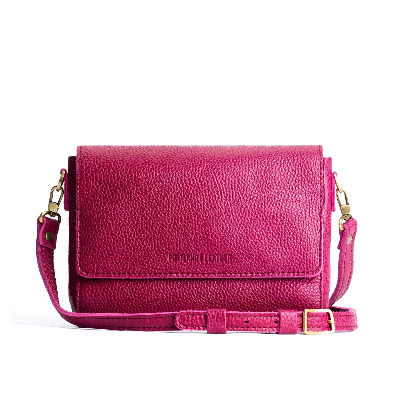 Cosmo*Medium | Leather Crossbody Bag with Magnetic Messenger Bag Closure