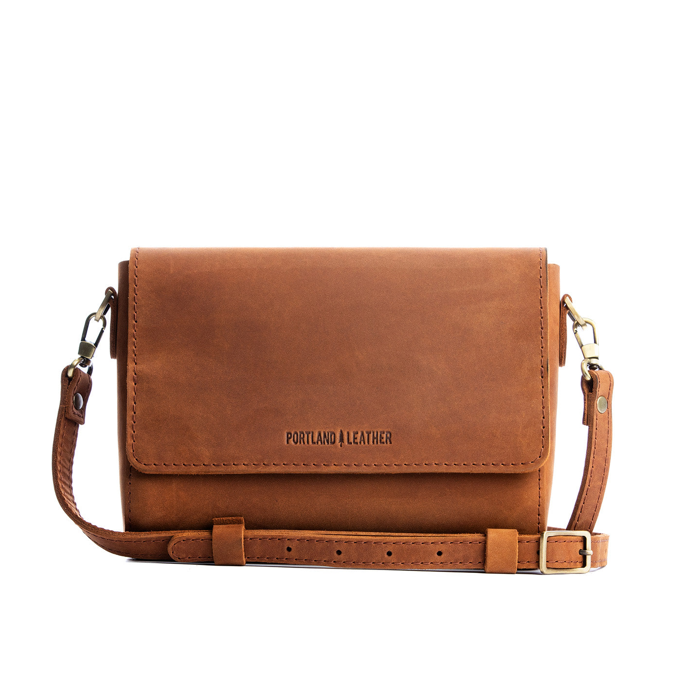Dakota*Medium | Leather Crossbody Bag with Magnetic Messenger Bag Closure