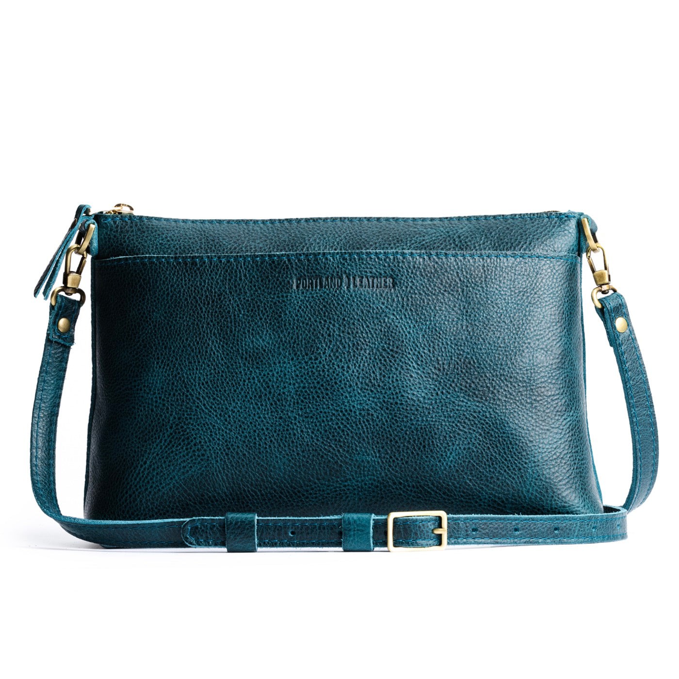 Lagoon*Large | Zip top crossbody bag with detachable strap