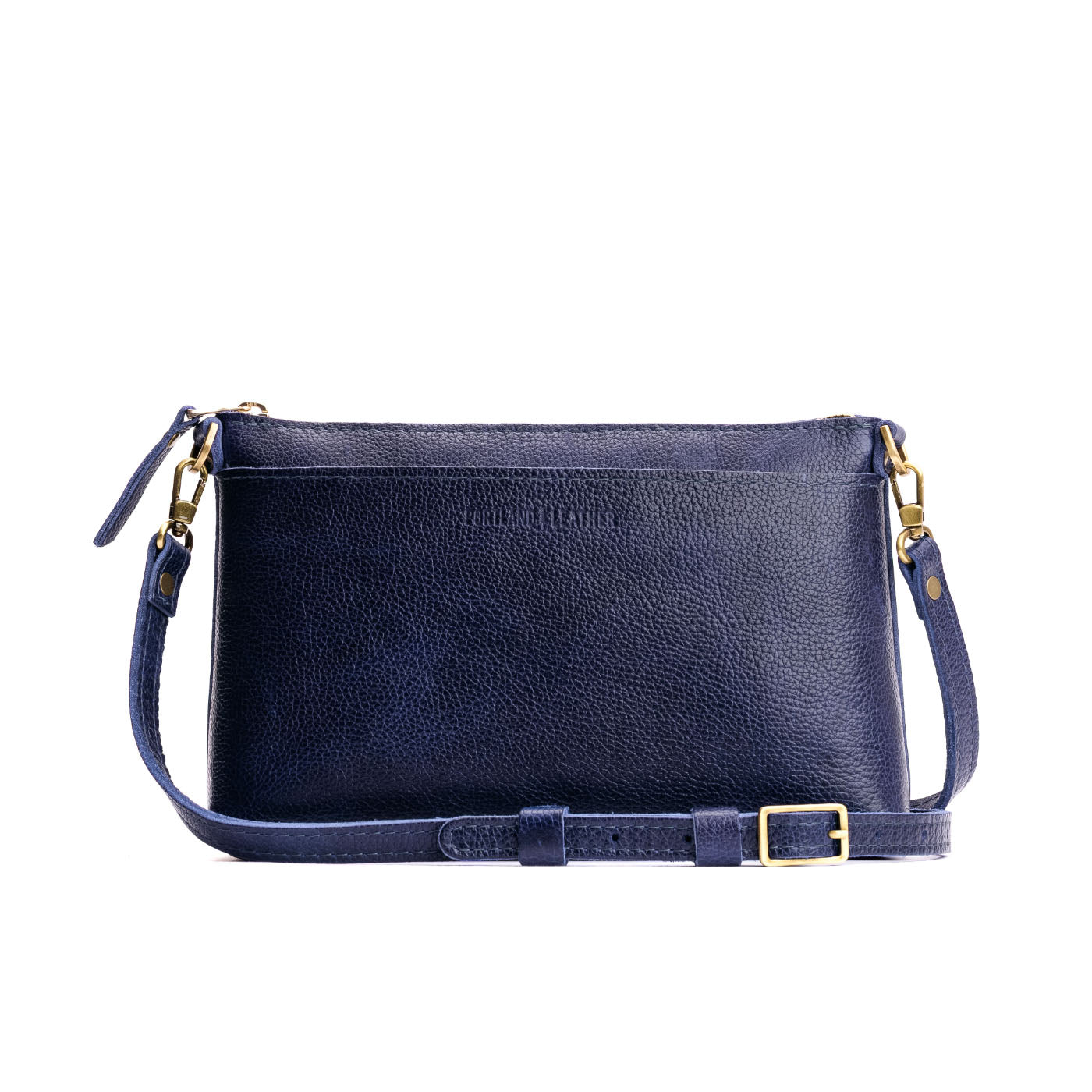 Cobalt*Classic | Zip top petite crossbody bag with detachable strap