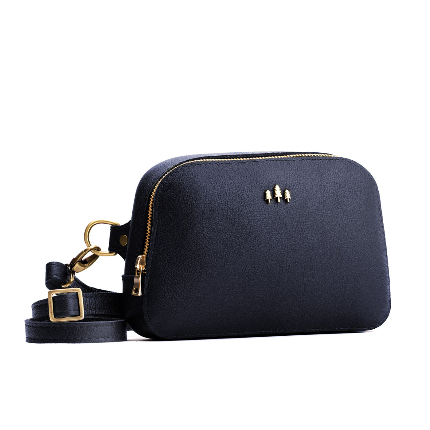 Night Owl | Rectangular sling bag with zipper and tree logo