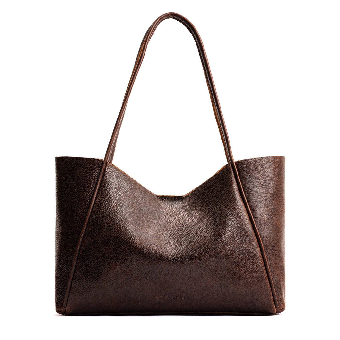 Coldbrew*Large | Wide tote with leather straps and snap closure