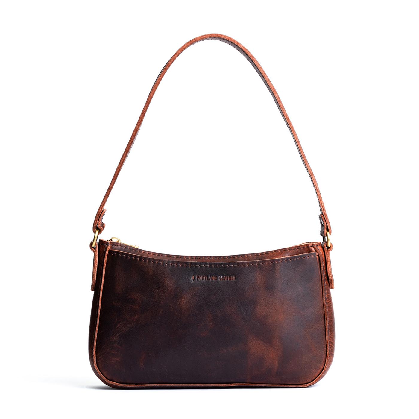  Lava | Petite bean shaped shoulder bag with a zipper closure