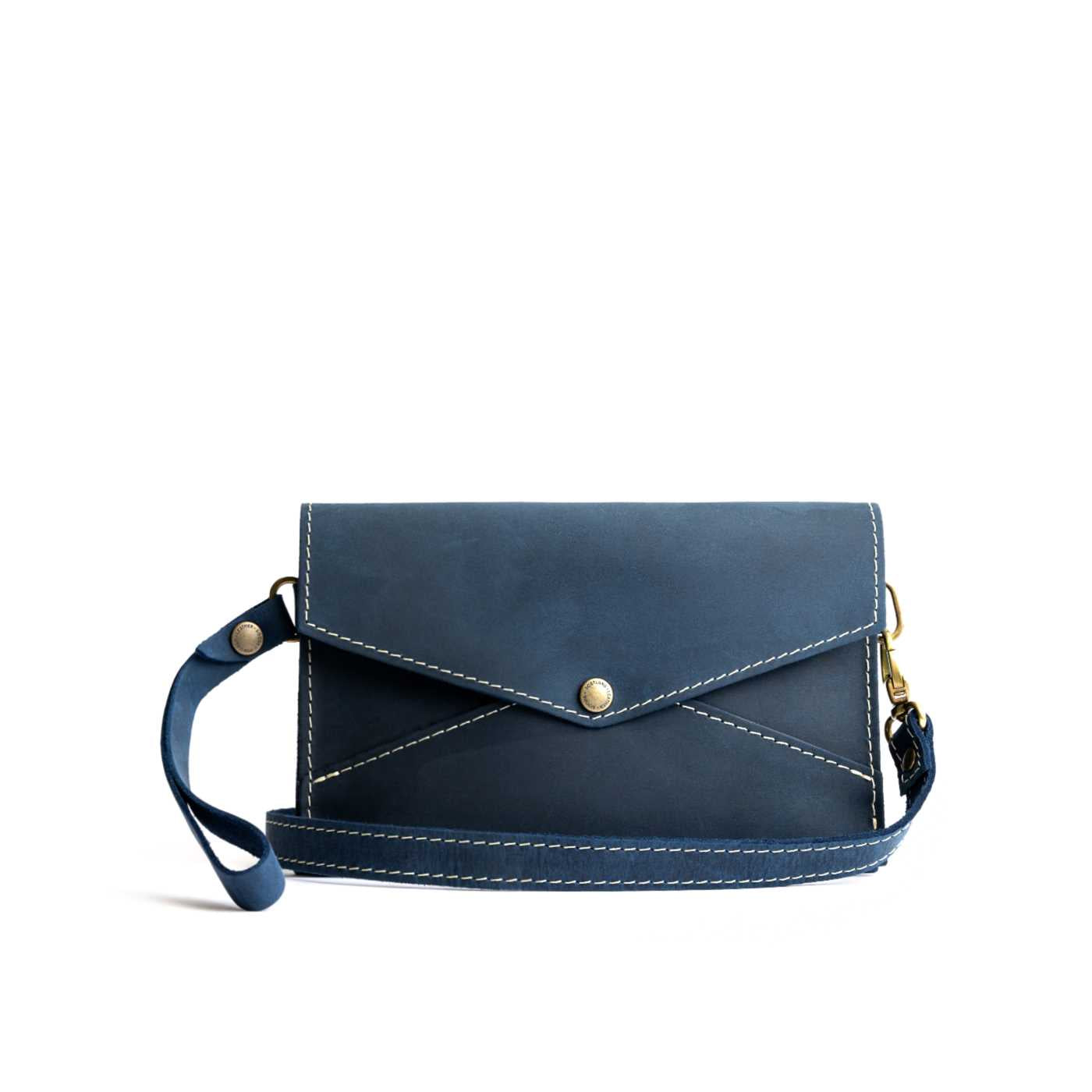  Deep Water | Envelope shaped clutch wallet with crossbody strap