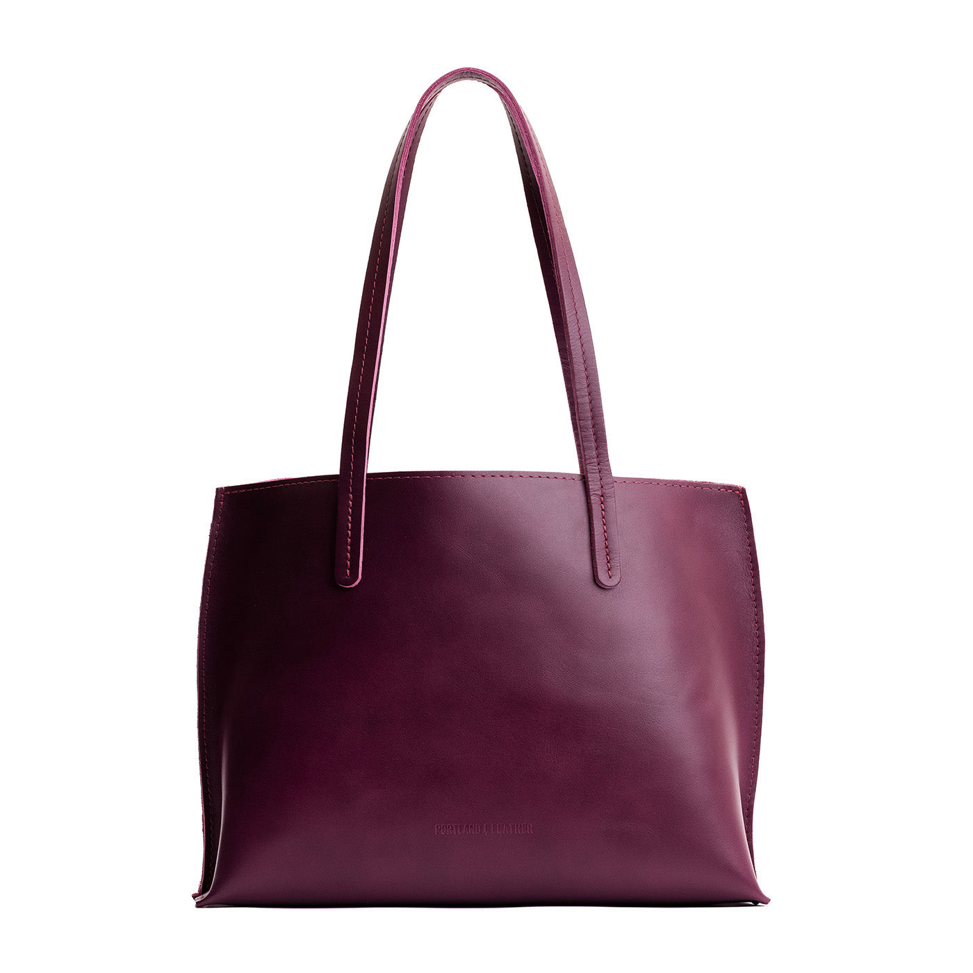 Lollipop*Medium | Leather tote bag with interior snap key loop