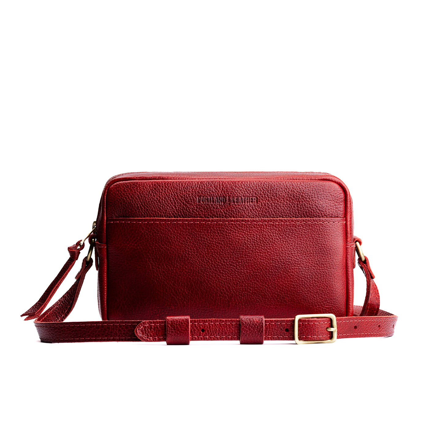 Chili Red*Large | Mid-size rectangular crossbody with adjustable strap