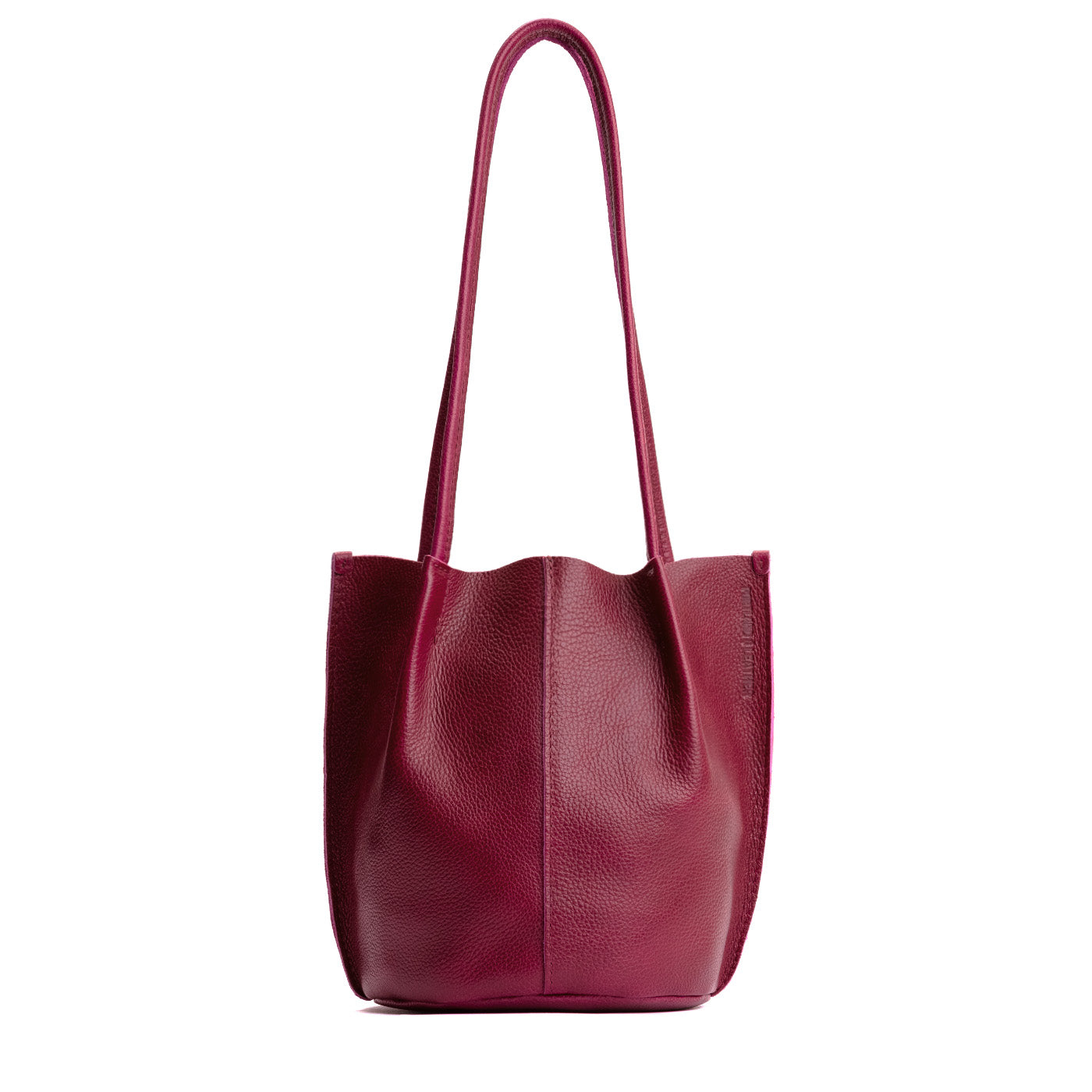 Orchid*Classic | Petite bucket shaped tote bag with matching leather handles