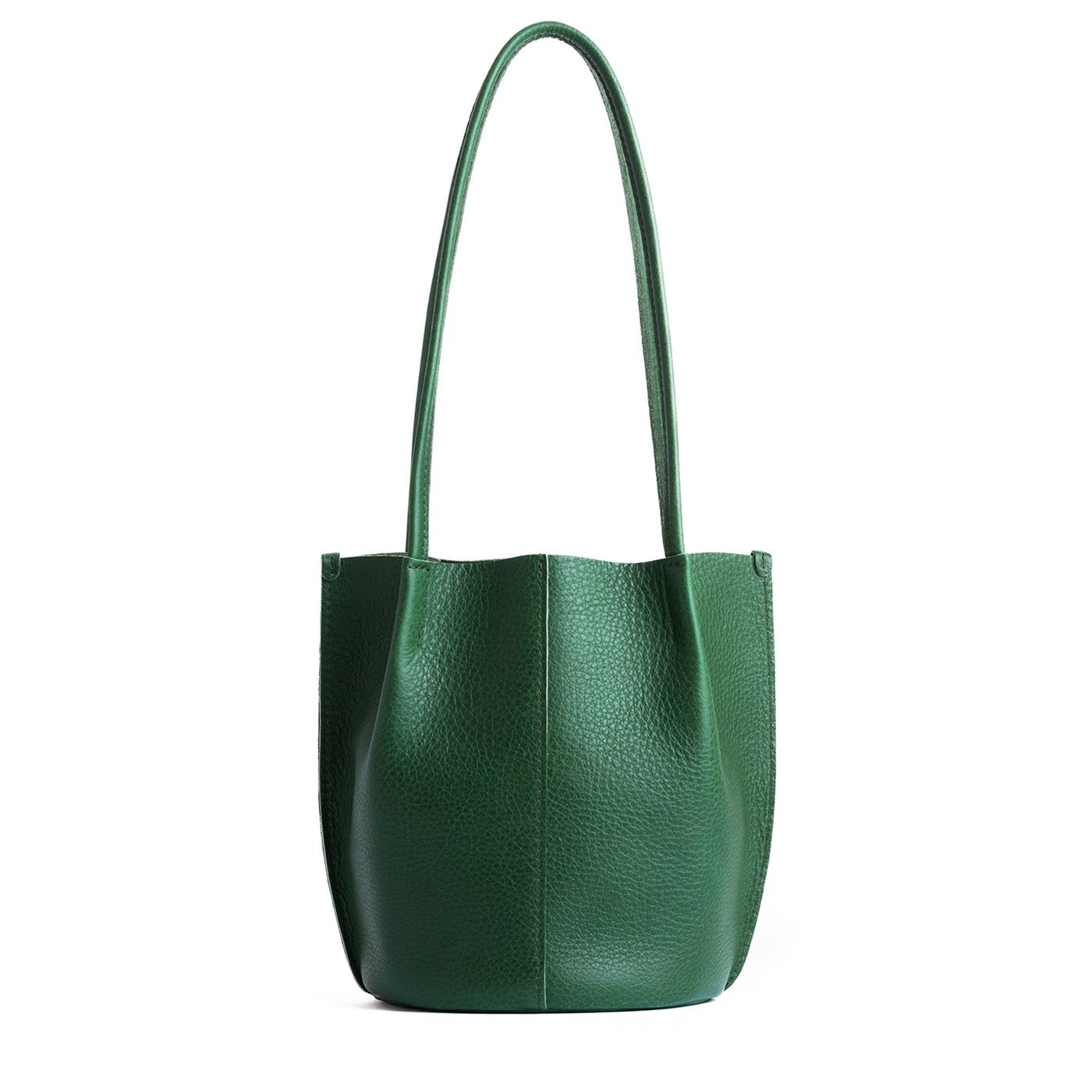 Bacalar*Classic | Petite bucket shaped tote bag with matching leather handles