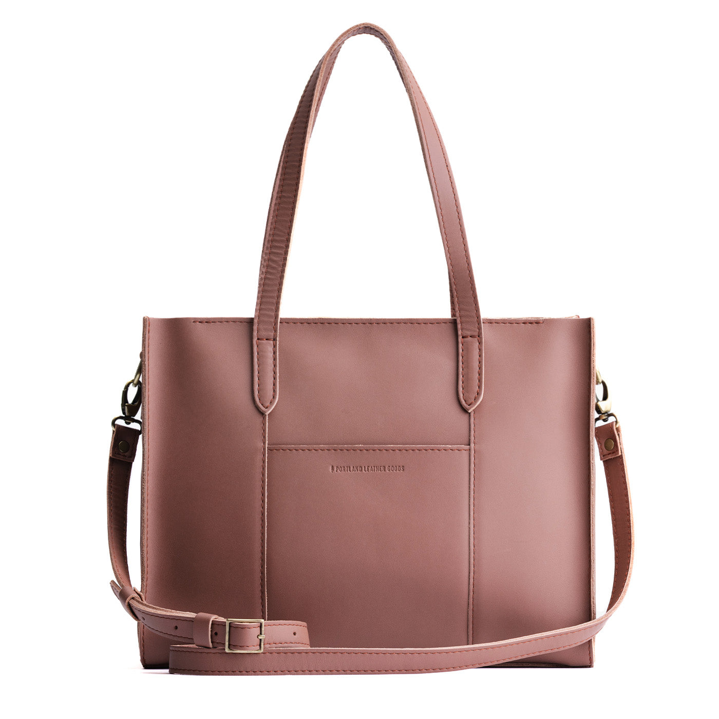 Sunkissed*East/West | Structured wide tote bag with overlapping panels and crossbody strap