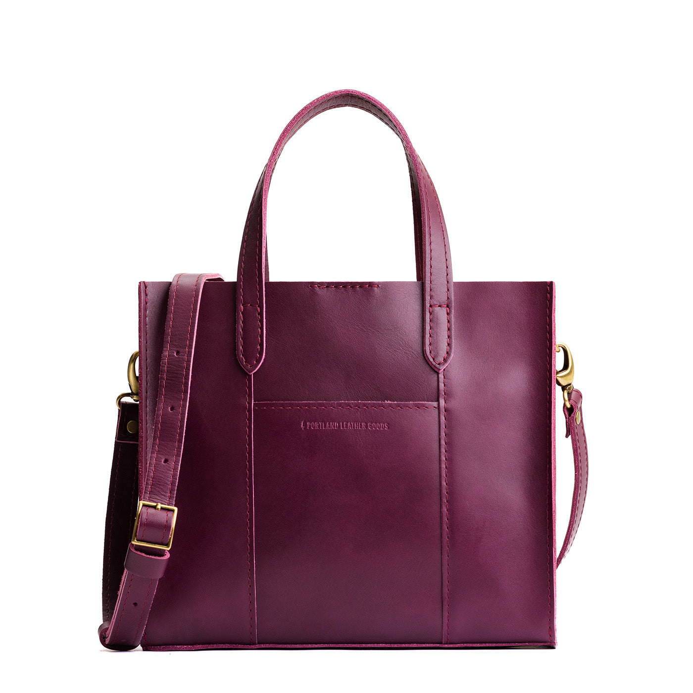 Lollipop*Classic | Structured mid-size tote bag with overlapping panels and crossbody strap