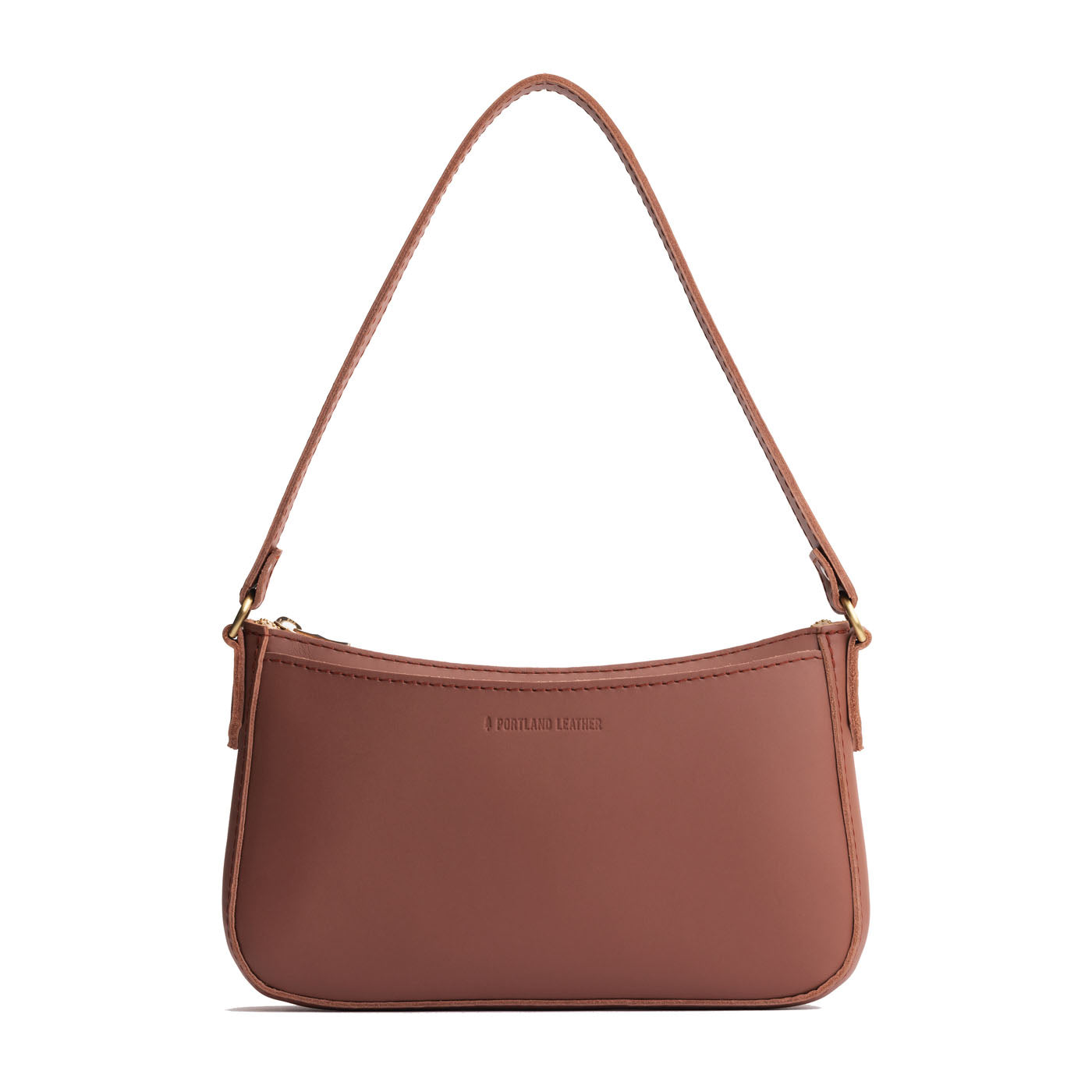 Sunkissed | Petite bean shaped shoulder bag with a zipper closure