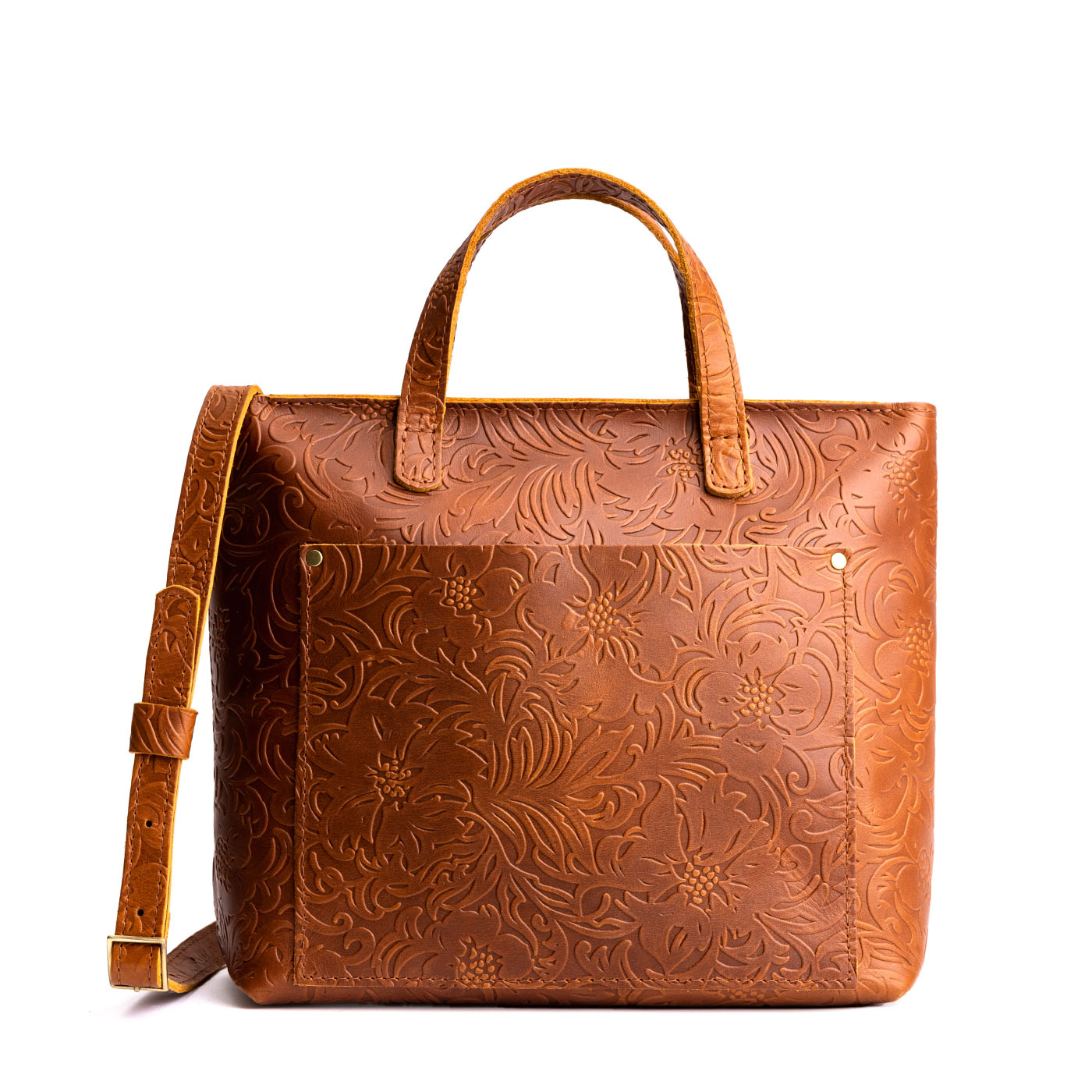 Meadow*Zipper | Midsize crossbody tote with handles and a pocket