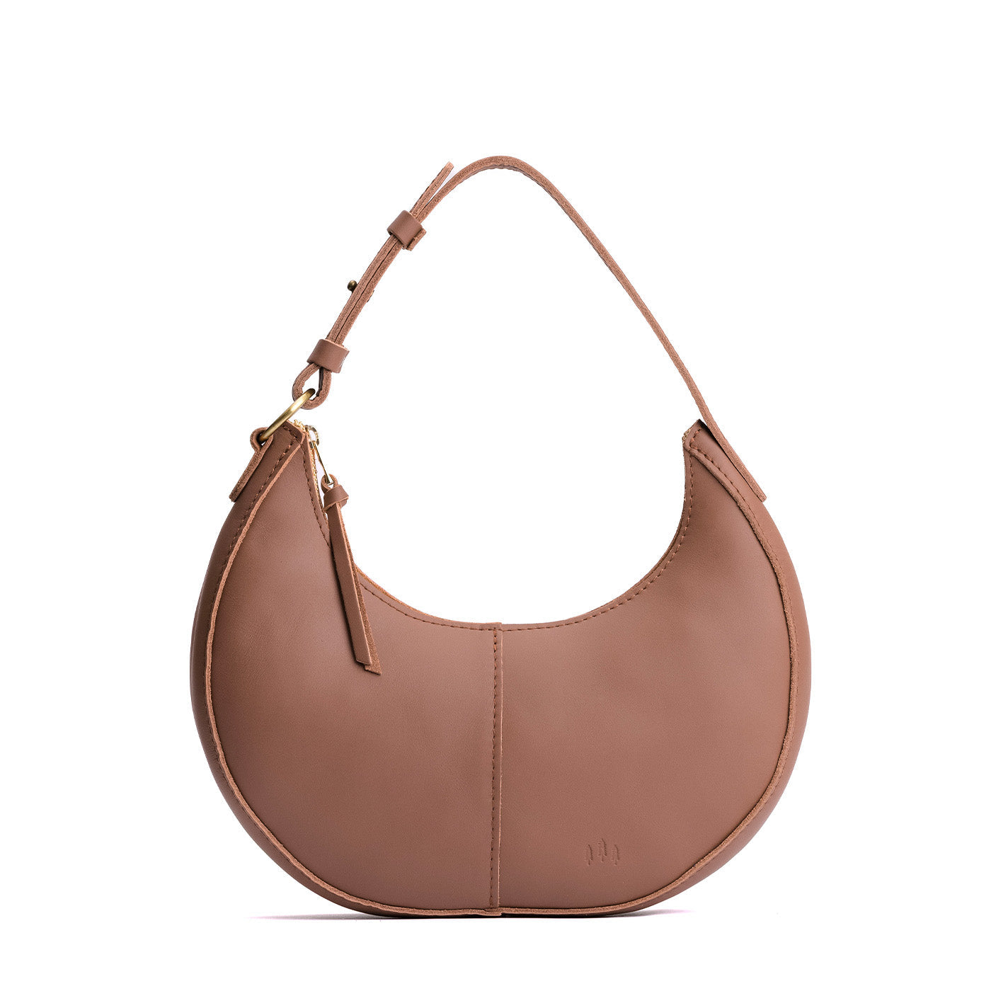Sunkissed*Classic | Crescent shaped shoulder bag with zipper closure and adjustable strap