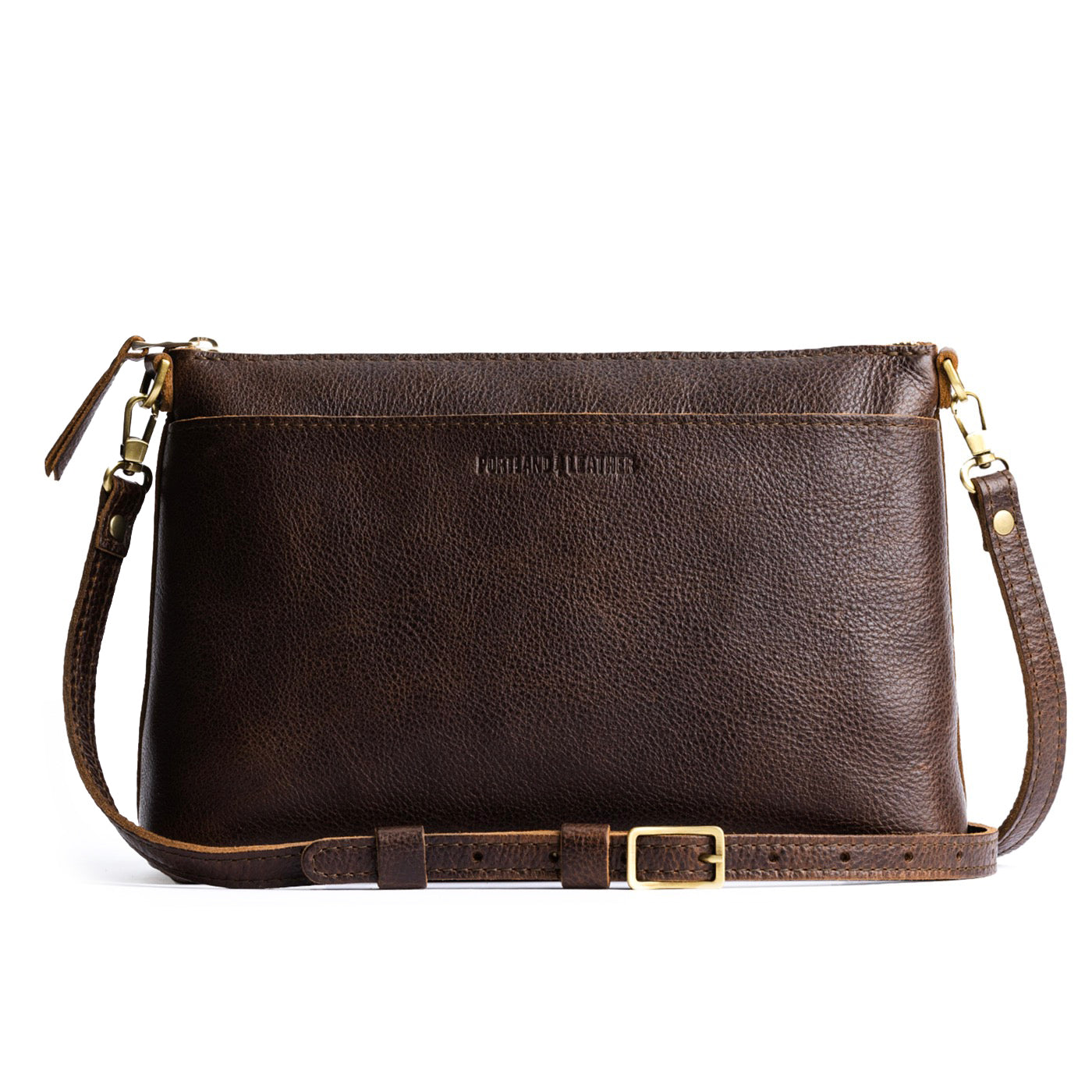 Coldbrew*Large | Zip top crossbody bag with detachable strap