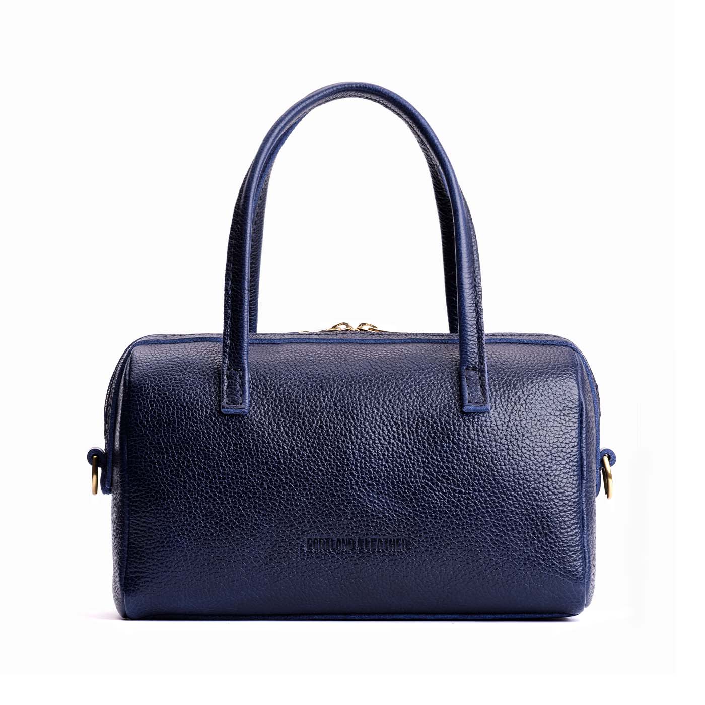Cobalt*Large | Mini duffle shaped handbag with crossbody strap