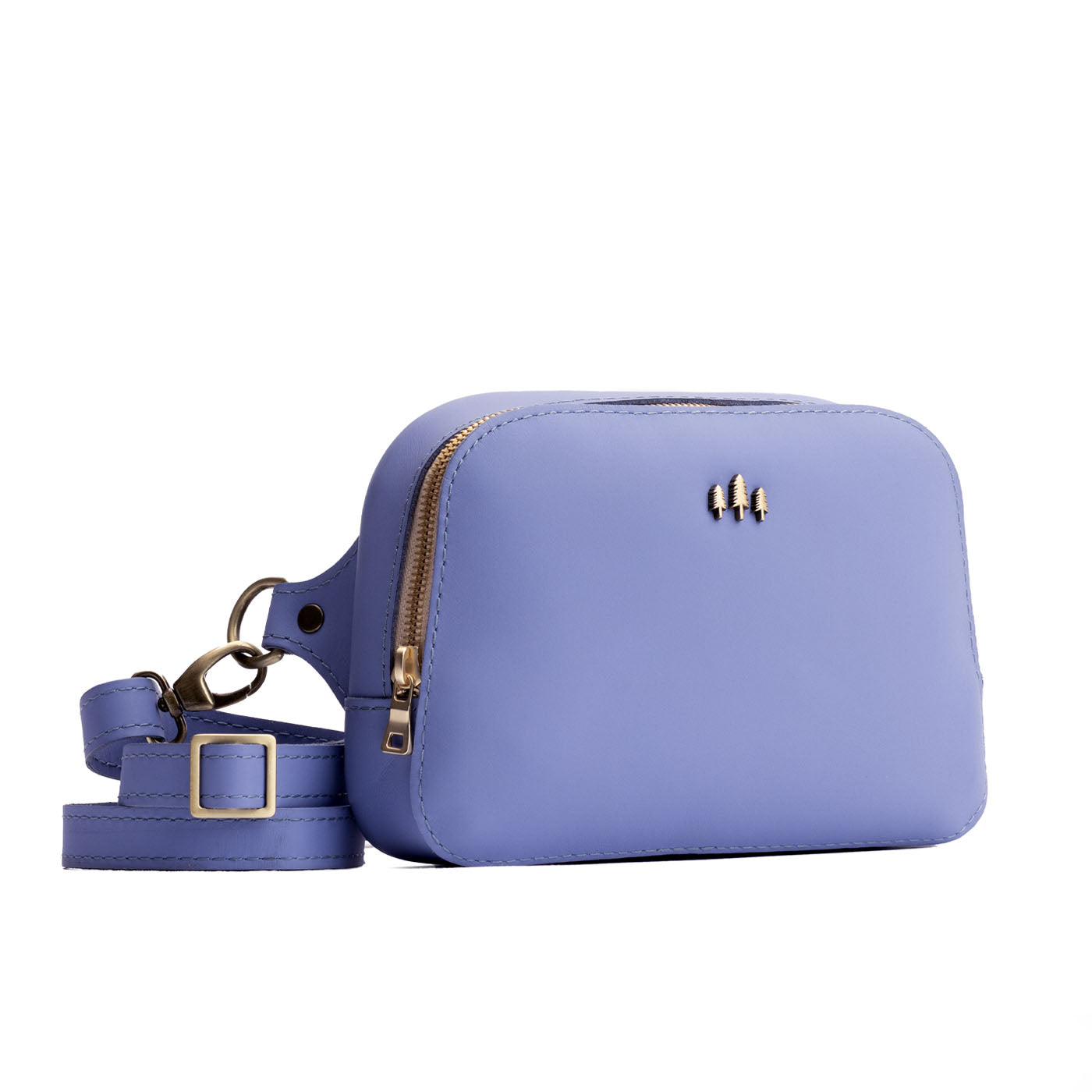 Jacaranda | Rectangular sling bag with zipper and tree logo