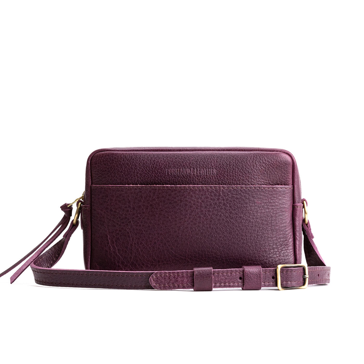 Plum*Large | Mid-size rectangular crossbody with adjustable strap